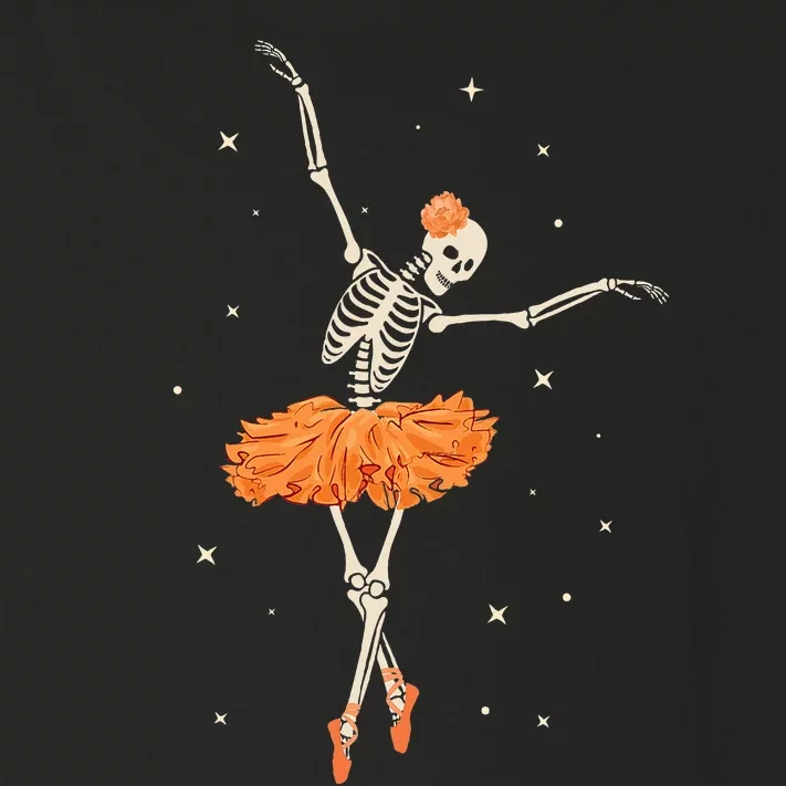 Dancing Skeleton Ballerina Ballet Dance Halloween Toddler Long Sleeve Shirt