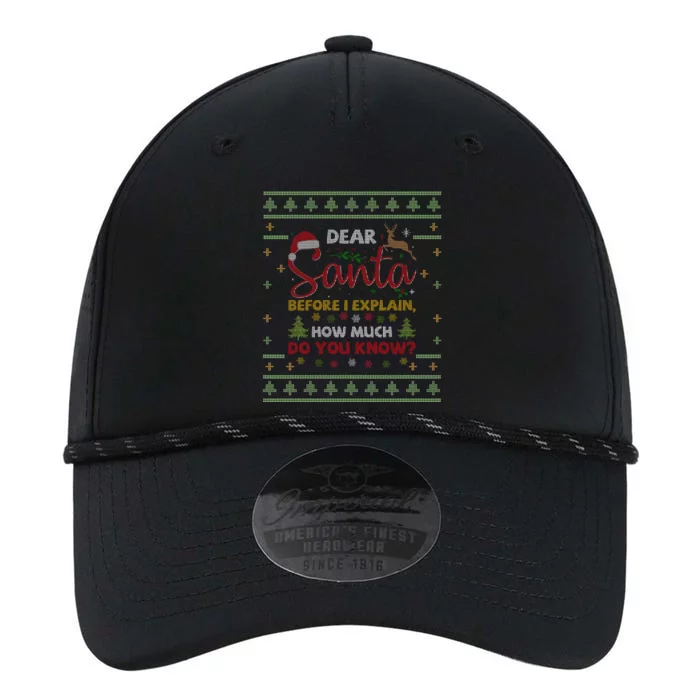 Dear Santa Before I Explain How Much Do You Know Christmas Cute Gift Performance The Dyno Cap