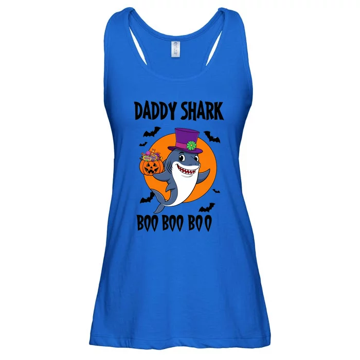 Daddy Shark Boo Boo Boo Funny Family Shark Halloween Ladies Essential Flowy Tank