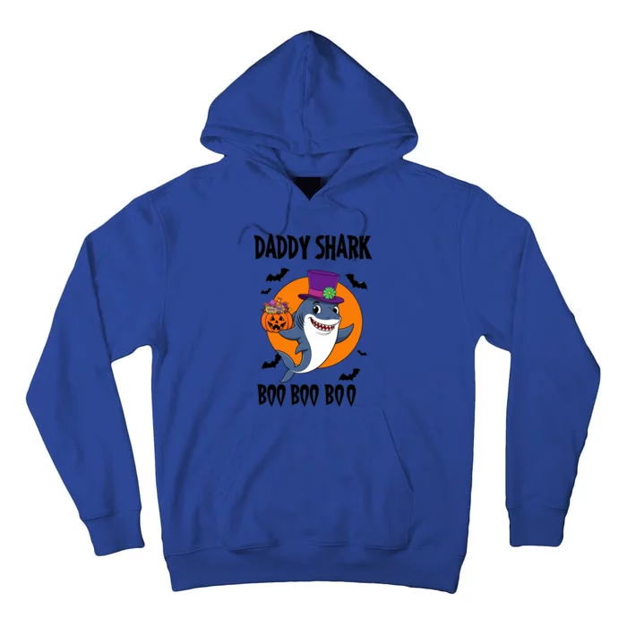 Daddy Shark Boo Boo Boo Funny Family Shark Halloween Tall Hoodie