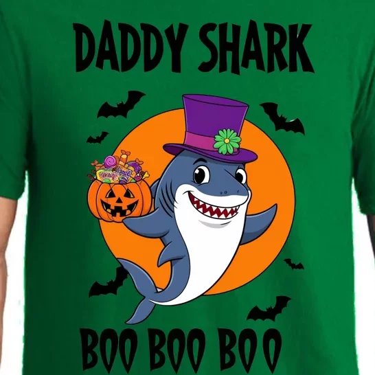 Daddy Shark Boo Boo Boo Funny Family Shark Halloween Pajama Set