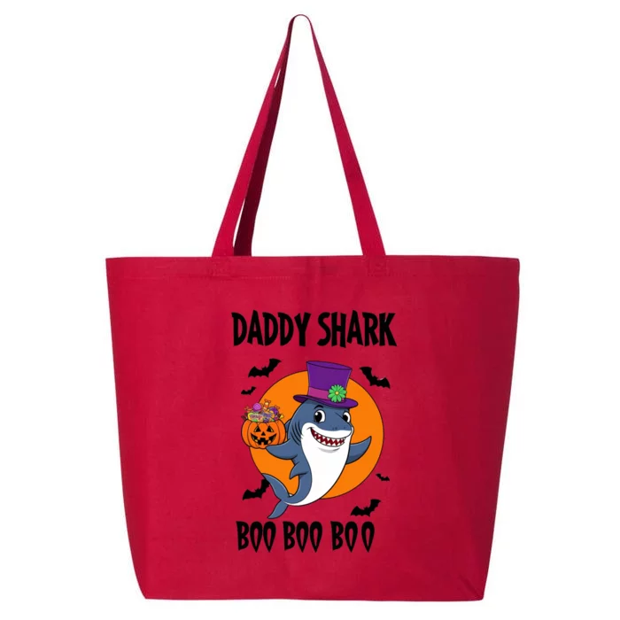 Daddy Shark Boo Boo Boo Funny Family Shark Halloween 25L Jumbo Tote