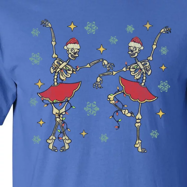 Dancing Skeleton Ballet Funny Xmas Meaningful Gift Tall T-Shirt