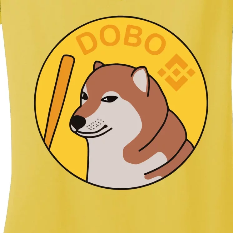 Dogebonk Solona Bonk Coin Logo Women's V-Neck T-Shirt