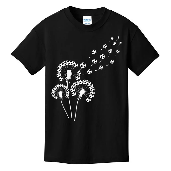 Dandelion Soccer Ball For Soccer Player Soccer Kids T-Shirt