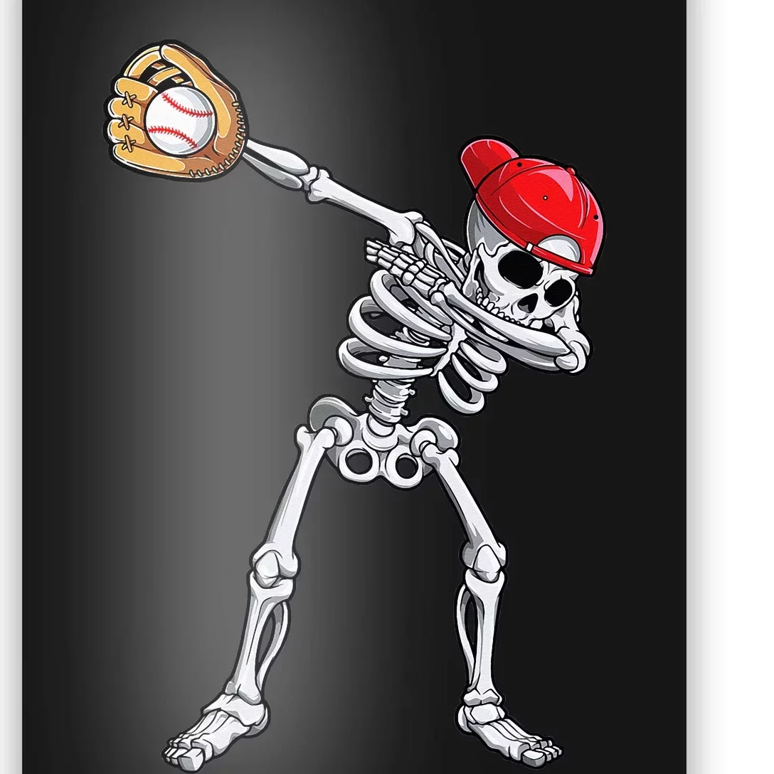 Cool Skeleton Baseball Lover Halloween Baseball Player T-Shirt