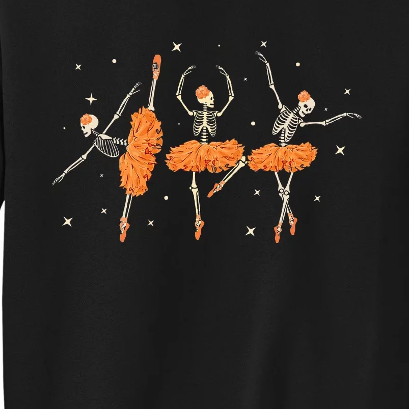 Dancing Skeleton Ballerina Ballet Dance Halloween Sweatshirt