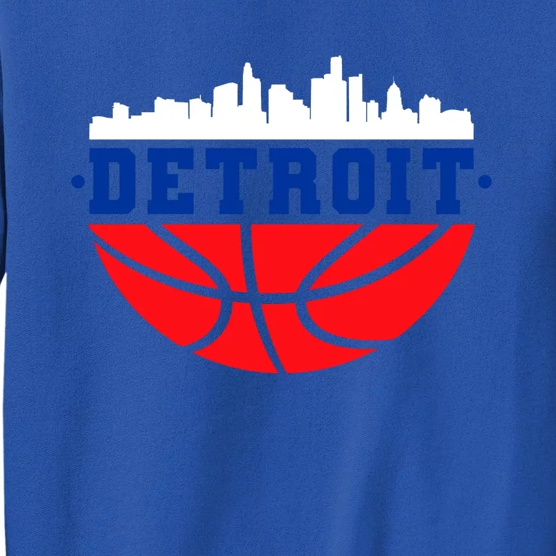 Detroit Skyline Basketball Logo Sweatshirt