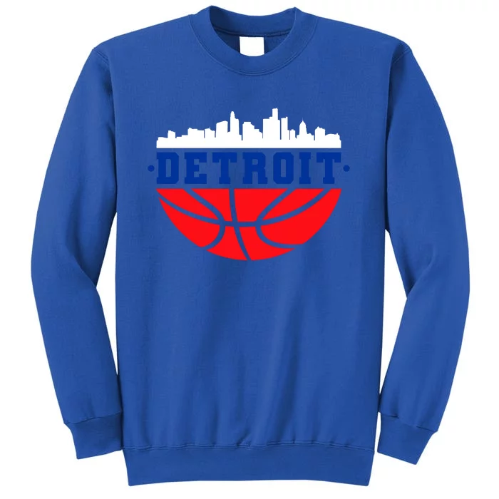 Detroit Skyline Basketball Logo Sweatshirt