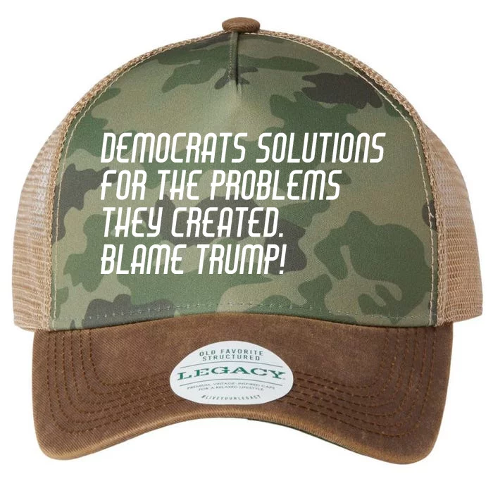 Democrat Solutions Blame Trump Legacy Tie Dye Trucker Hat