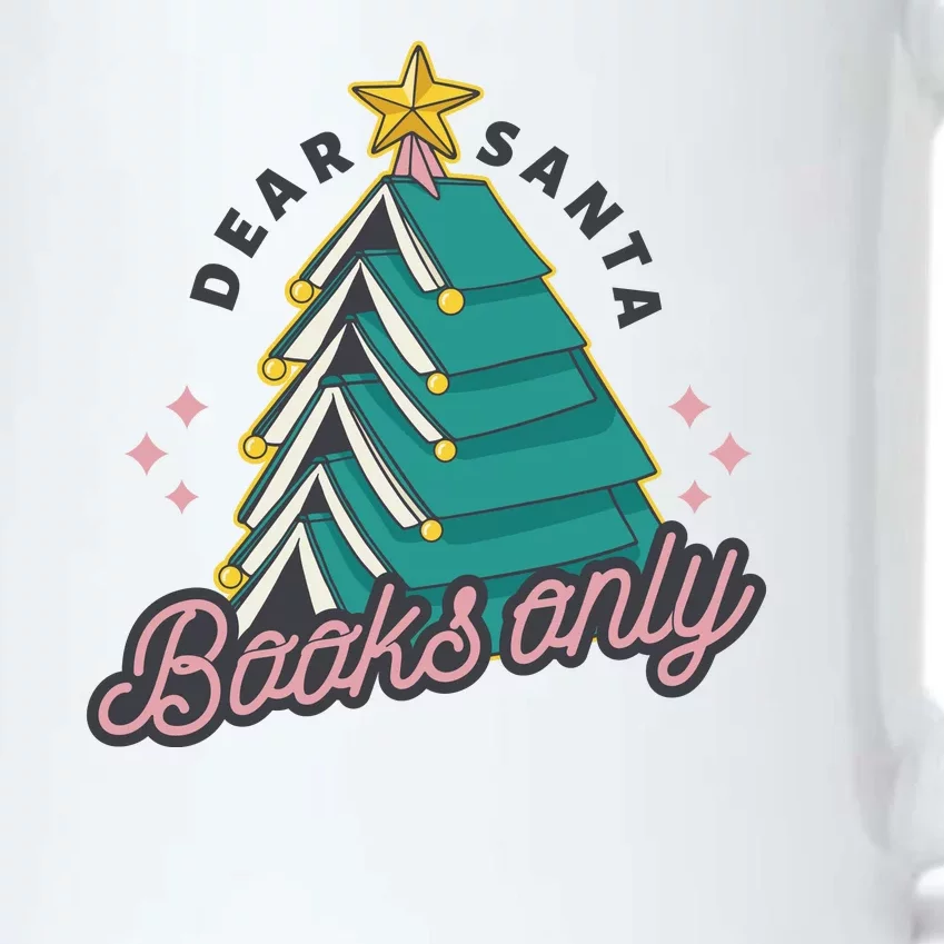 Dear Santa Books Only Black Color Changing Mug