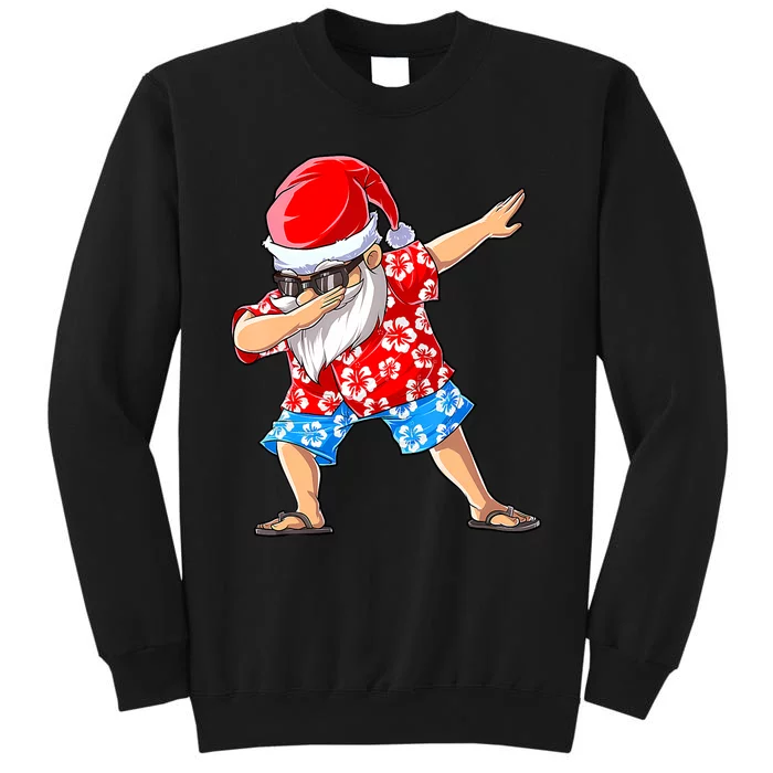 Dabbing Santa Christmas In July Hawaiian Xmas Dab Sweatshirt