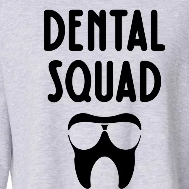 Dental Squad Costume Dental Assistant Gift Cropped Pullover Crew