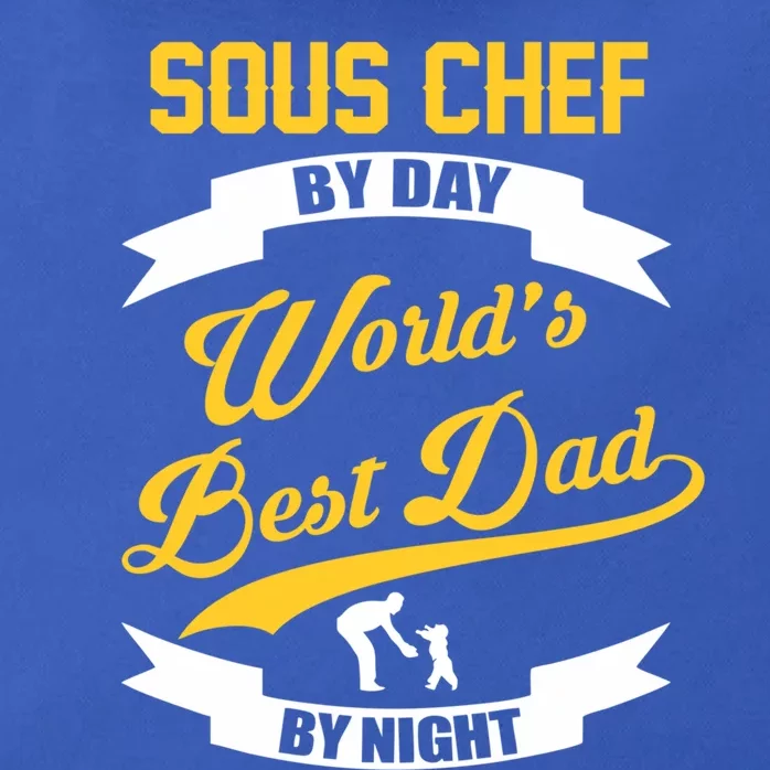 Dad Sous Chef Gift Sous Chef By Day Dad At Night Gift Zip Tote Bag