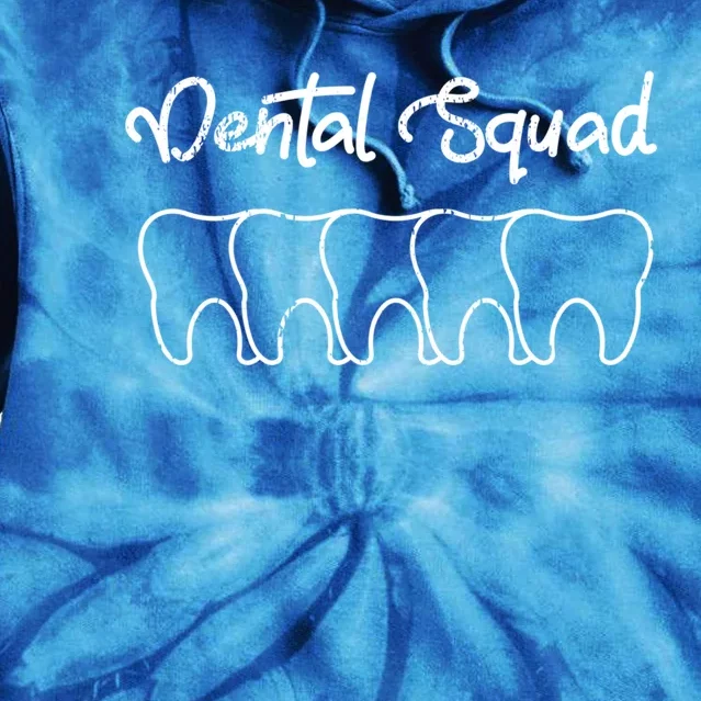 Dental Squad Costume Dental Assistant Funny Gift Tie Dye Hoodie