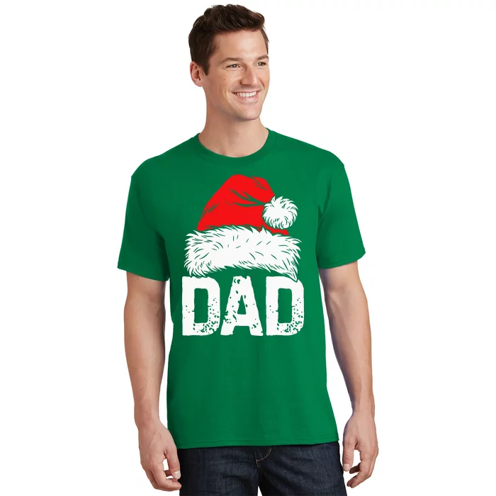 Dad Santa Christmas Family Matching Pajamas Papa Xmas Father T-Shirt