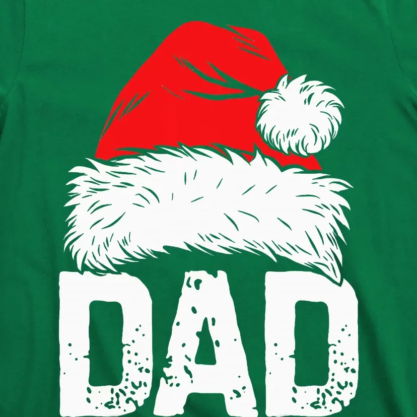 Dad Santa Christmas Family Matching Pajamas Papa Xmas Father T-Shirt