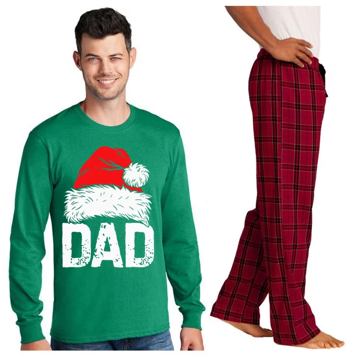 Dad Santa Christmas Family Matching Pajamas Papa Xmas Father Long Sleeve Pajama Set