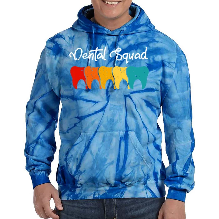 Dental Squad Costume Dental Assistant Funny Gift Tie Dye Hoodie