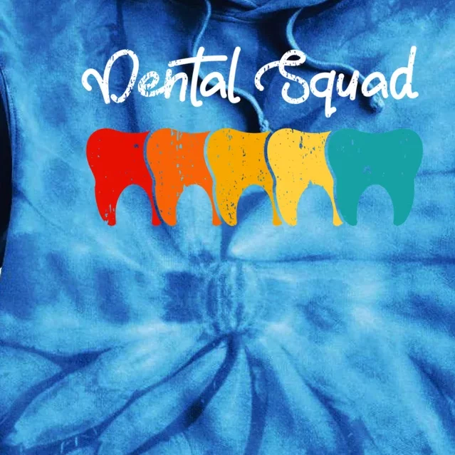 Dental Squad Costume Dental Assistant Funny Gift Tie Dye Hoodie