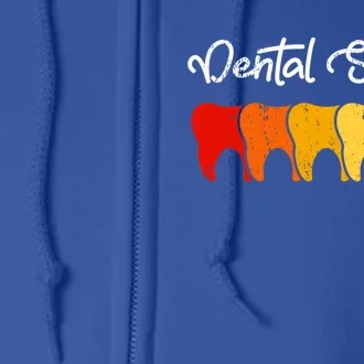 Dental Squad Costume Dental Assistant Funny Gift Full Zip Hoodie