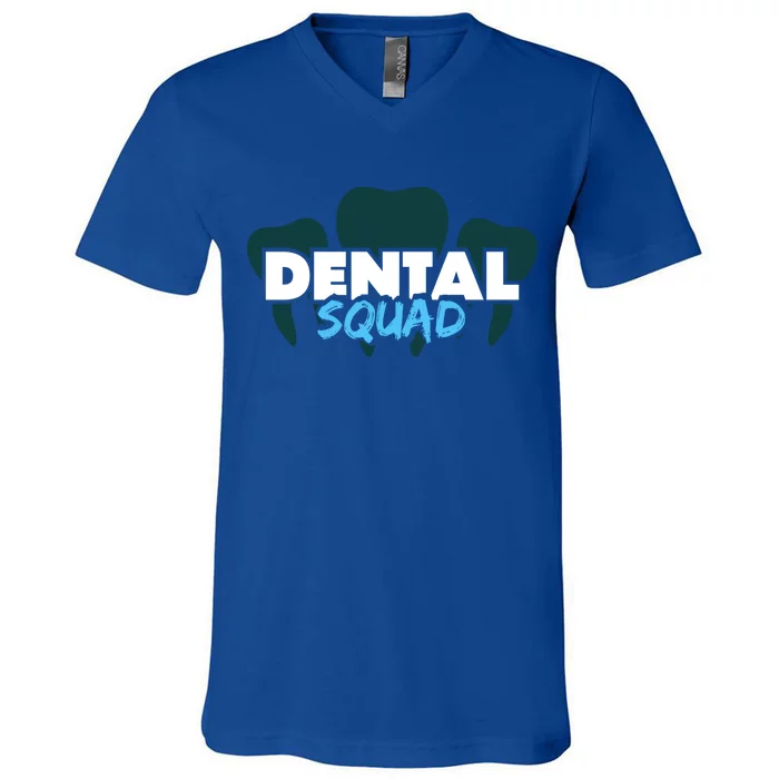 Dental Squad Costume For Dental Assistant Gift V-Neck T-Shirt