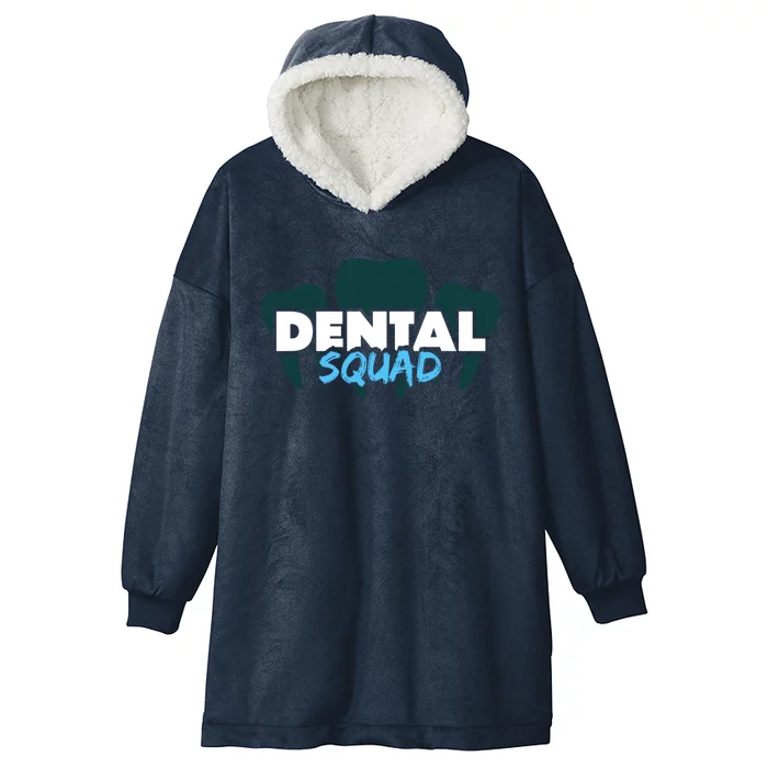 Dental Squad Costume For Dental Assistant Gift Hooded Wearable Blanket