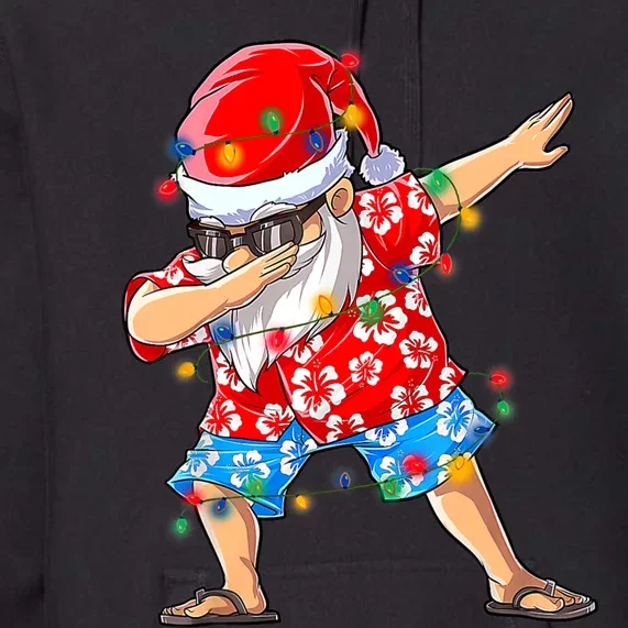 Dabbing Santa Christmas In July Hawaiian Xmas Dab Premium Hoodie