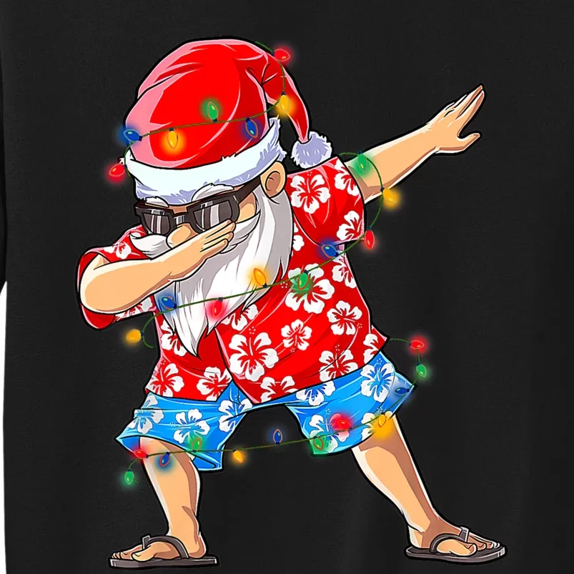 Dabbing Santa Christmas In July Hawaiian Xmas Dab Tall Sweatshirt