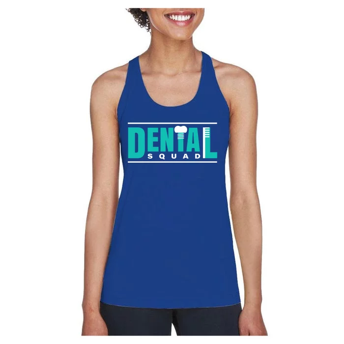 Dental Squad Costume For Dental Assistant Funny Gift Women's Racerback Tank