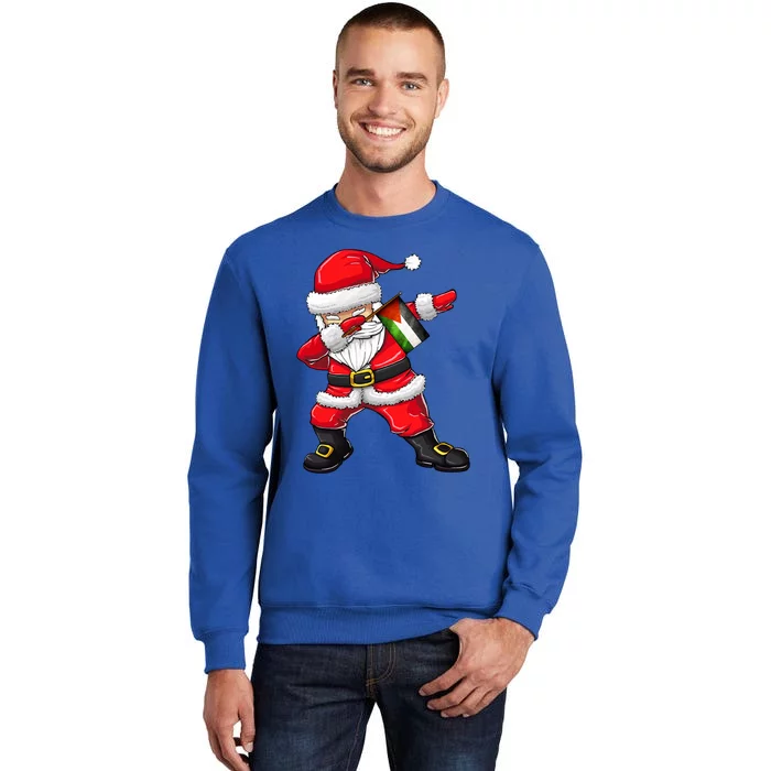 Dabbing Santa Claus From Palestine Xmas Gift Tall Sweatshirt