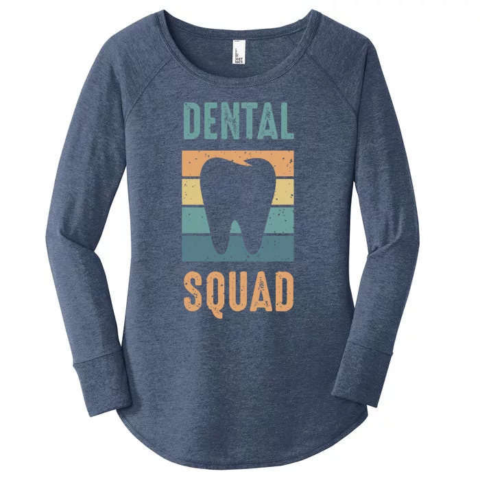 Dental Squad Costume For Dental Assistant Gift Women's Perfect Tri Tunic Long Sleeve Shirt