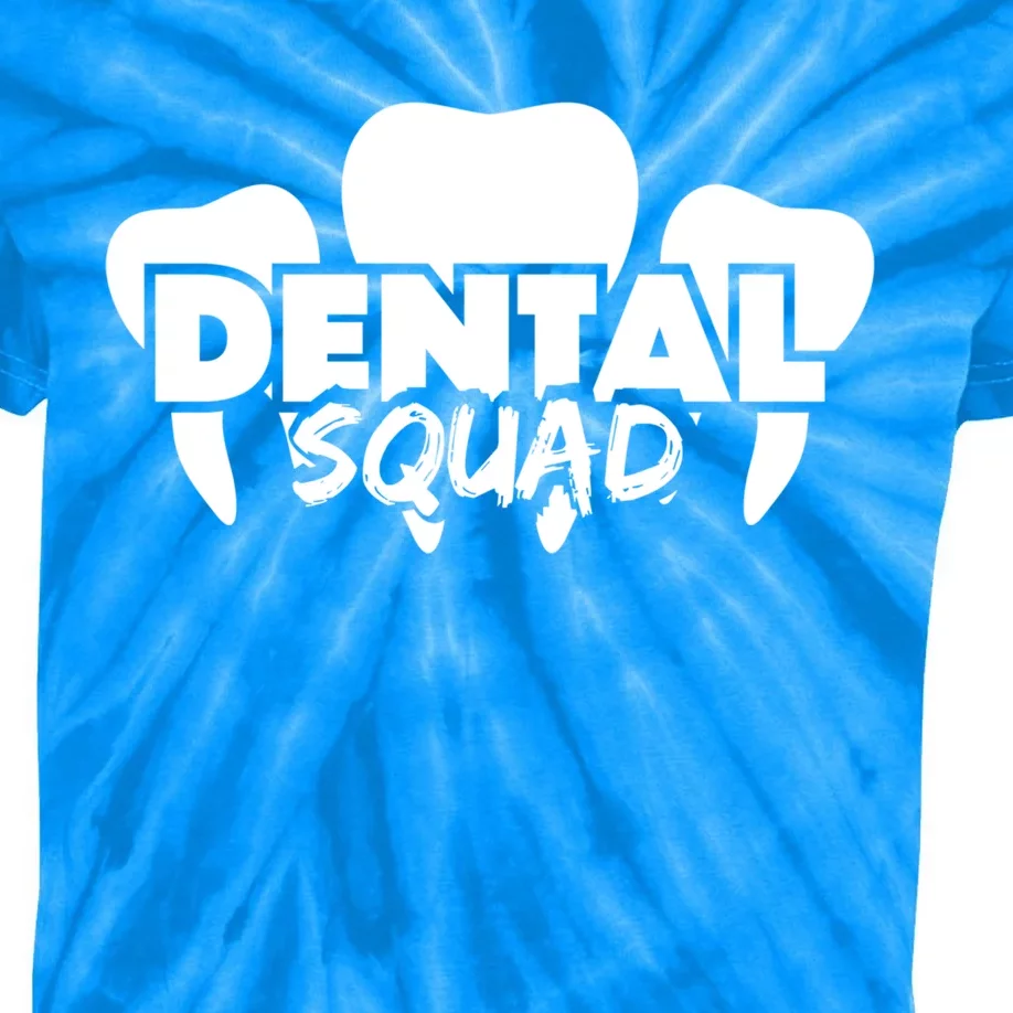 Dental Squad Costume For Dental Assistant Gift Kids Tie-Dye T-Shirt