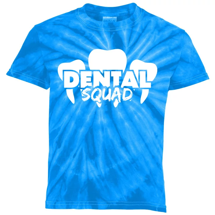 Dental Squad Costume For Dental Assistant Gift Kids Tie-Dye T-Shirt