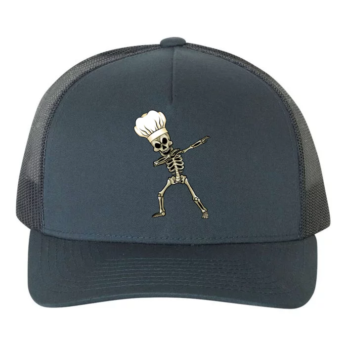 Dabbing Skeleton Chef Halloween Dabbing Scary Chef Great Gift Yupoong Adult 5-Panel Trucker Hat