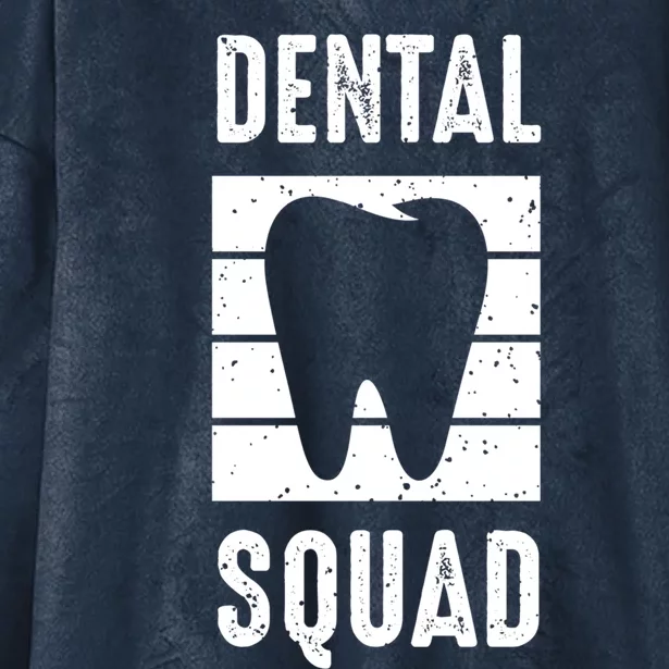 Dental Squad Costume For Dental Assistant Gift Hooded Wearable Blanket