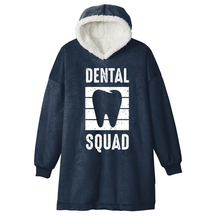 Dental Squad Costume For Dental Assistant Gift Hooded Wearable Blanket