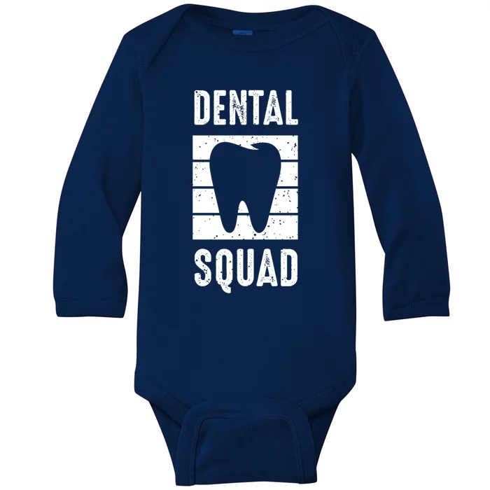 Dental Squad Costume For Dental Assistant Gift Baby Long Sleeve Bodysuit