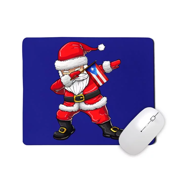 Dabbing Santa Claus From Puerto Rico Xmas Gift Mousepad