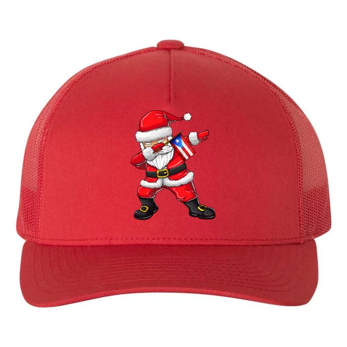 Dabbing Santa Claus From Puerto Rico Xmas Gift Yupoong Adult 5-Panel Trucker Hat