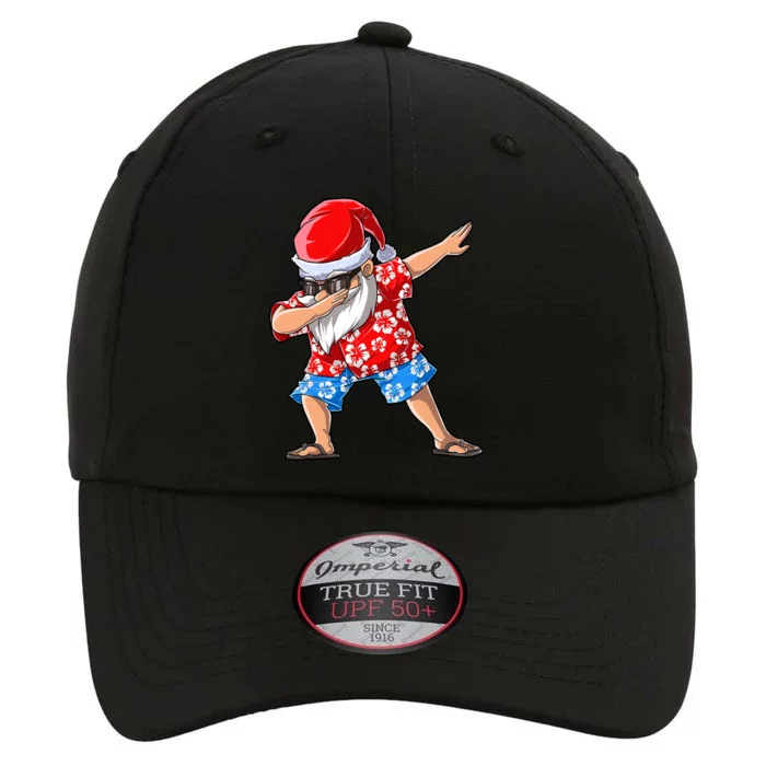 Dabbing Santa Christmas In July Hawaiian Xmas Dab The Original Performance Cap