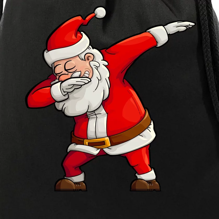 Dabbing Santa Claus Drawstring Bag