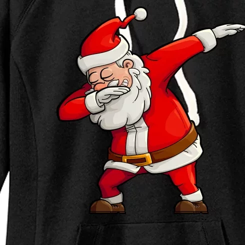 Dabbing Santa Claus Women's Fleece Hoodie