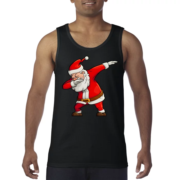 Dabbing Santa Claus Tank Top