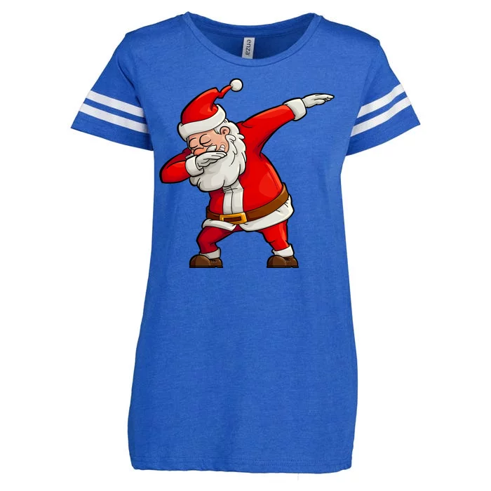 Dabbing Santa Claus Enza Ladies Jersey Football T-Shirt