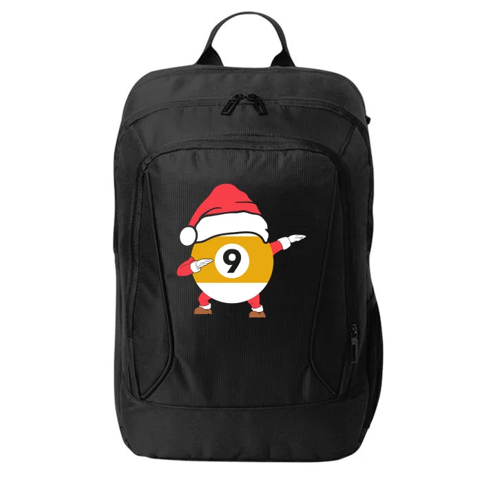 Dabbing Santa Claus Christmas Funny Pool Billiards Xmas Sport City Backpack