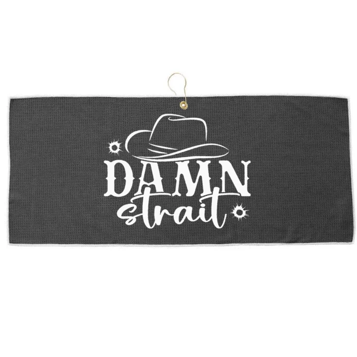 Damn S.T.R.A.I.T Country Music Large Microfiber Waffle Golf Towel