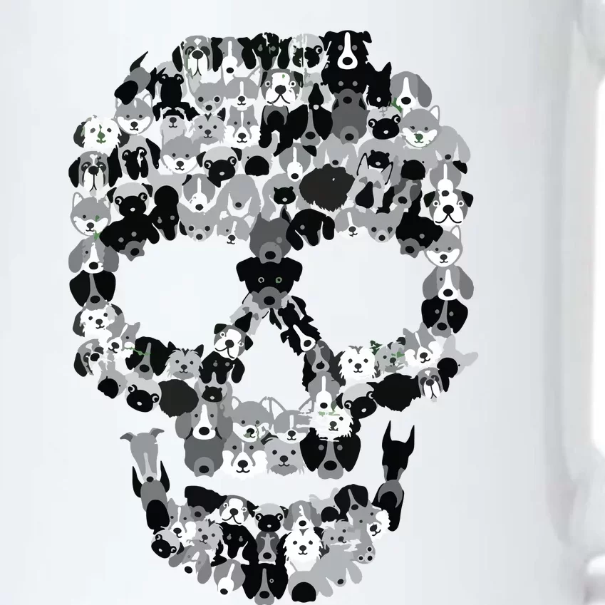 Dog Skull Creepy Puppy Skeleton Halloween Party Outfit Black Color Changing Mug