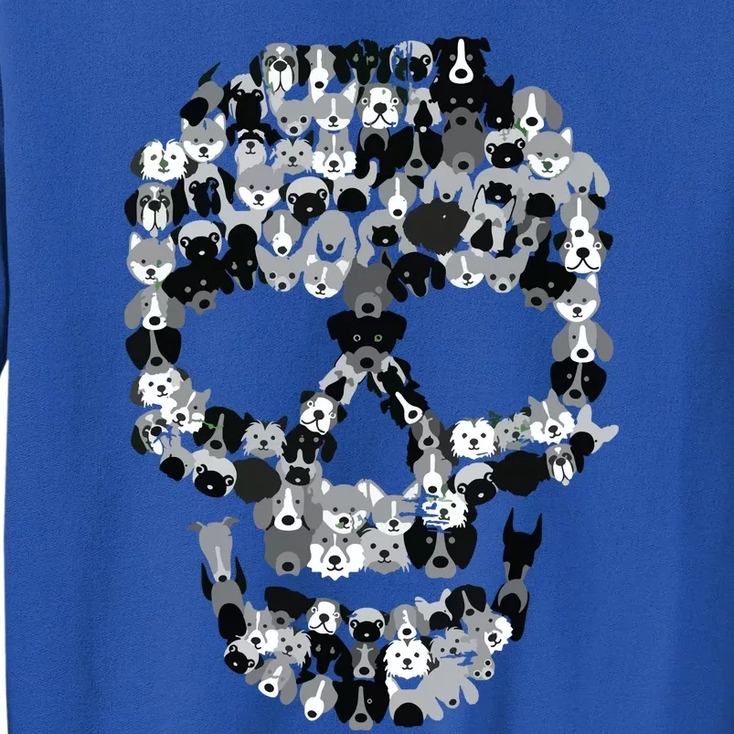 Dog Skull Creepy Puppy Skeleton Halloween Party Outfit Tall Sweatshirt