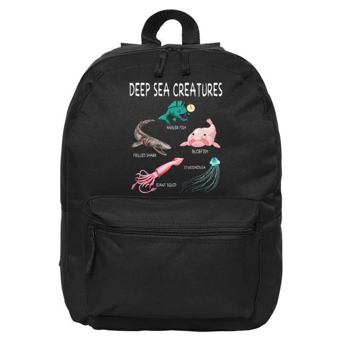 Deep Sea Creatures Educational Future Marine Biologist 16 in Basic Backpack